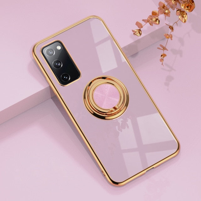 Luxury Royal Plating Ring Holder Phone Case For Samsung