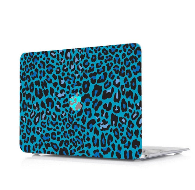 Turquoise Leopard Print Protective Skin For Apple Macbook - Case Monkey
